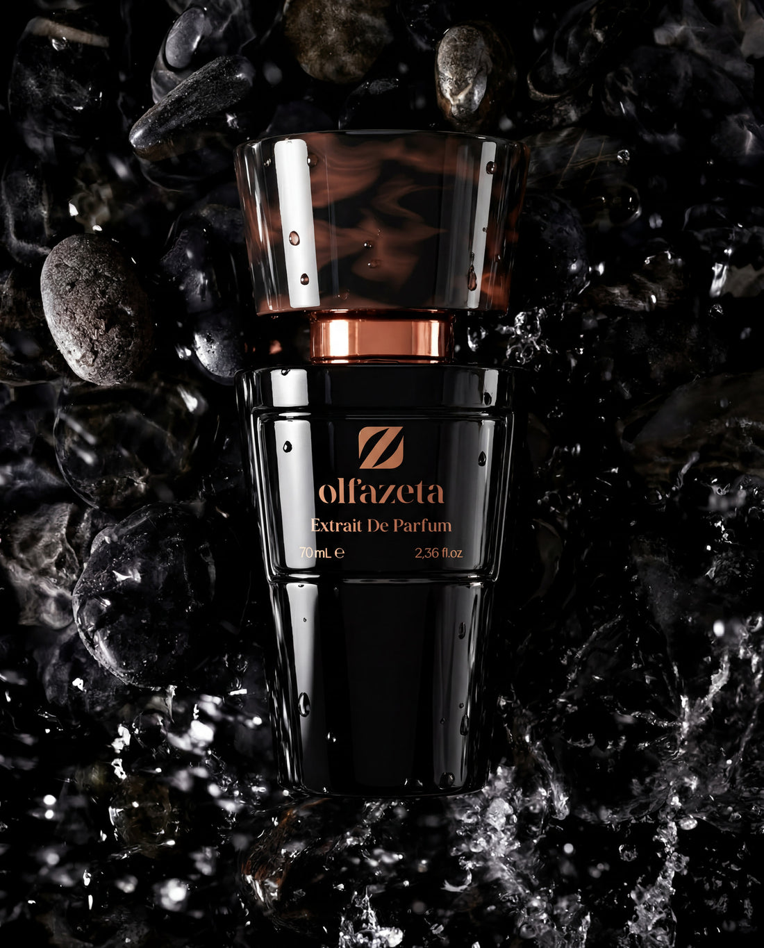 Olfazeta Millésime extrato de perfume frasco preto